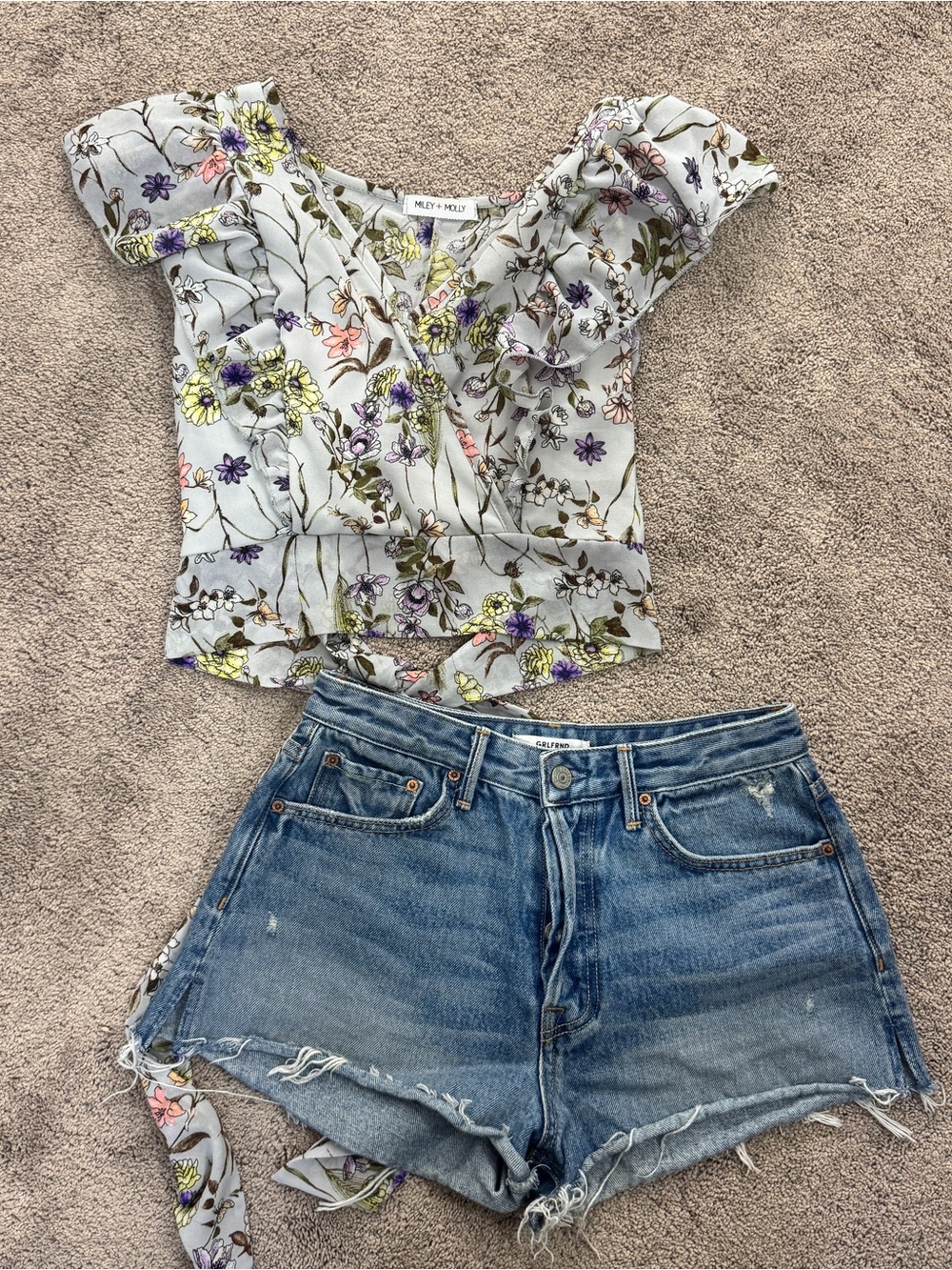 Miley + Molly Floral Wrap Blouse